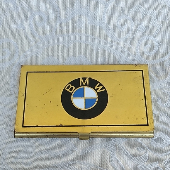 BMW Other - BMW Vintage Gold Business Card Case